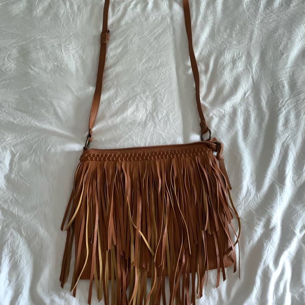 faux leather crossbody bag